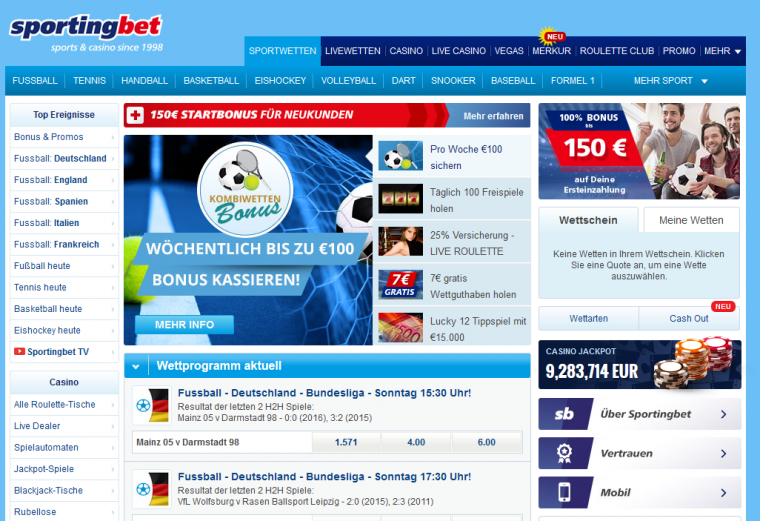 Sportingbet Wettportal