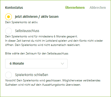 Lottoland Konto löschen