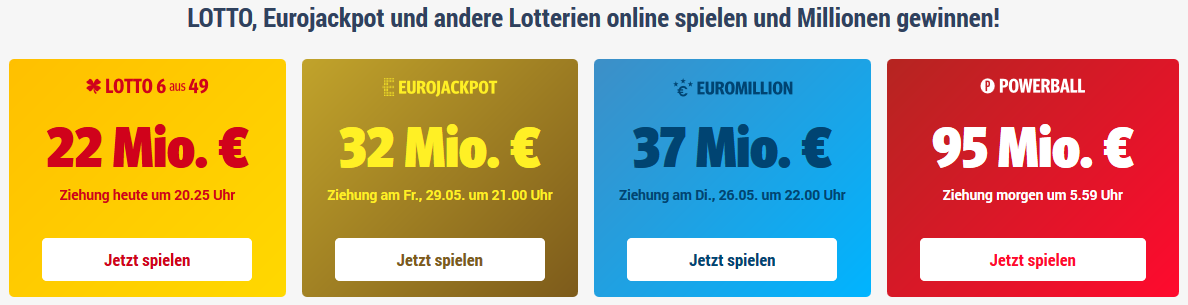 LottoStar24 Spielangebot